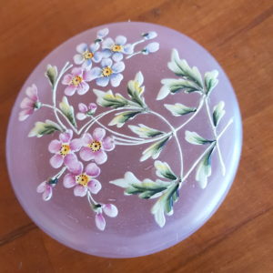 BOITE VERRE OPALINE