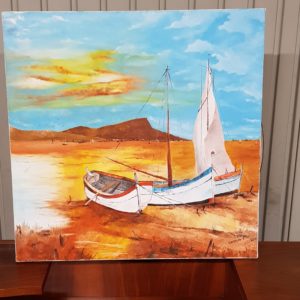 TABLEAU MARINE A L'HUILE