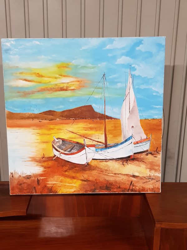 TABLEAU MARINE A L'HUILE