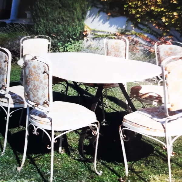 ENSEMBLE MOBILIER DE JARDIN ANNEE 40